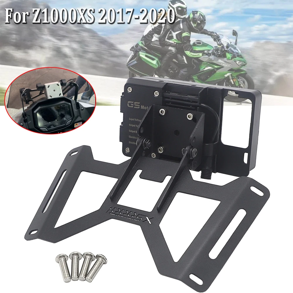 

Motorcycle Navigation Bracket Mobile Phone USB Charging For Kawasaki NINJA Z1000 SX Z1000SX 2017-2020 2019 2018 Z 1000 SX Stand