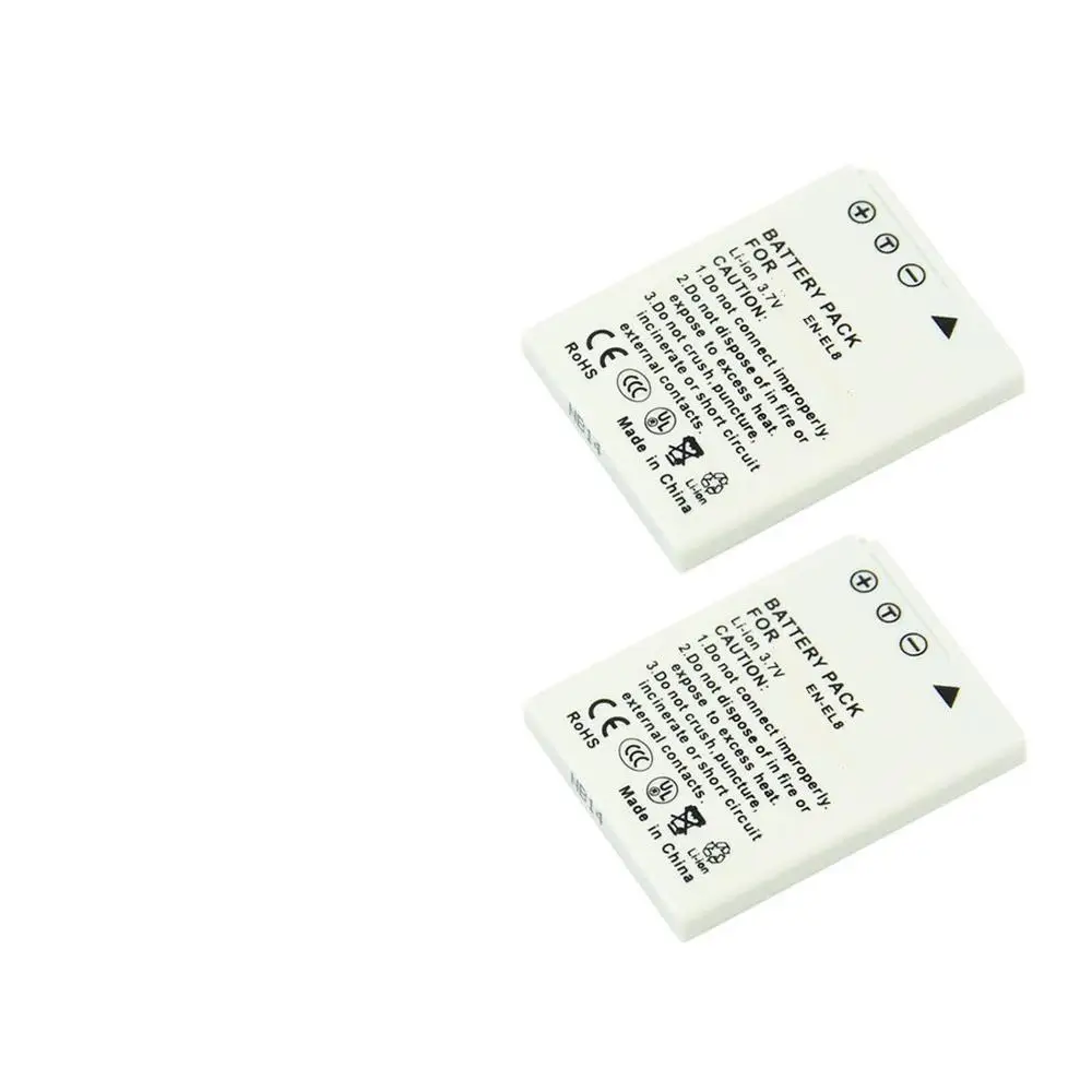 EN-EL8, ENEL8 EL8 Аккумулятор для камеры Nikon Coolpix P1, P2, S1, S2, S3, S5, S50, S50c, S51, S51c, S52 - Цвет: 2
