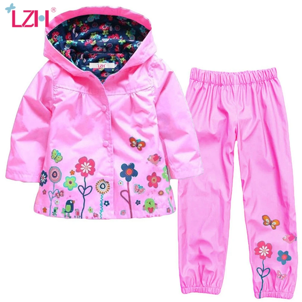 

LZH Girls Clothing Sets 2022 Autumn Spring Girls Clothes Set Hoodie Jacket+Pants Kids Clothes Boys Sport Suit Children Clothes