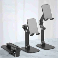 universal three sections foldable desktop mobile phone laptop holder adjustable smartphone tablet stand for iphone ipad notebook