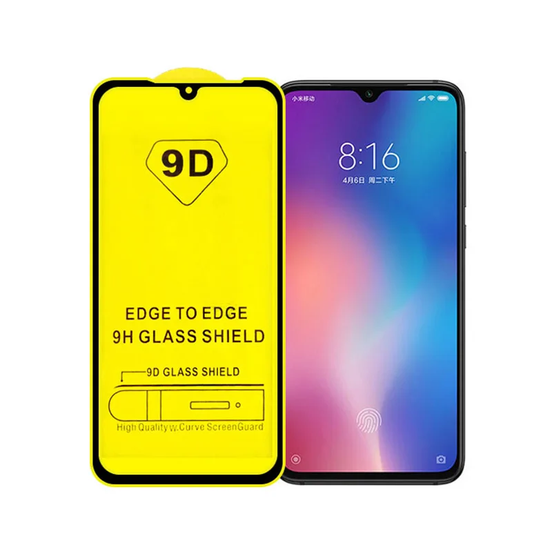 2 шт 9D закаленное стекло для Red mi K20 Pro CC9 Защитная пленка экрана Xiao Pocophone F1 9 SE 9T