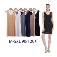 m 5xl night shirt sexy v neck ice silk nightgowns women sleeveless vest dress short mini nightdress female night gown