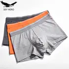 Мужские боксеры 3 шт.лот, нижнее белье, мужские хлопковые боксеры, короткие мужские трусы, мужские трусы, Трусы-слипы, большие размеры