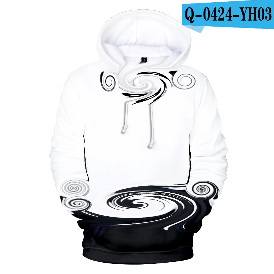 Модные толстовки 3D для мужчин и женщин белые черные пуловеры мальчиков девочек с