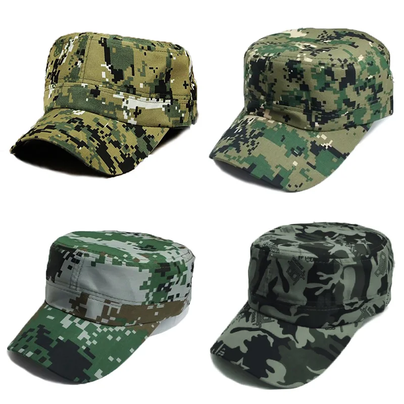 

Camouflage Baseball Cap Men Women Tactical Flat Caps Outdoor Sports Camping Hiking Sunhat Hunting Sun Caps New Fashion