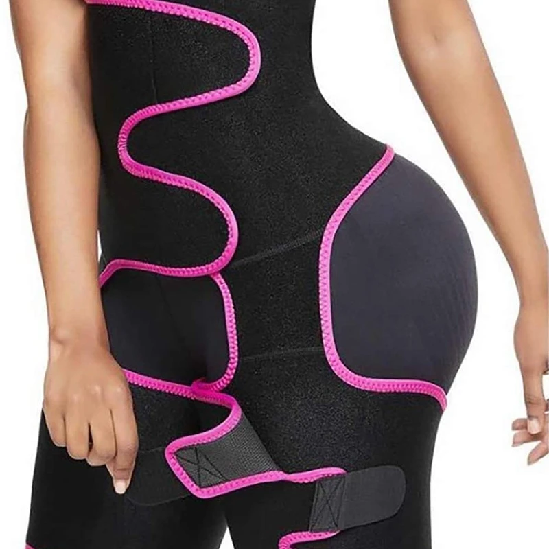 

3-In-1 Waist and Thigh Trimmer for Women Body Shaper Waist Train Slimming Support Belt Hip Raise