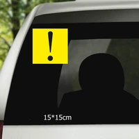 Lovely Exclamation Mark for A New Driver Colorful KK Car Sticker Waterproof Reflective Laser Fashion Pvc 15cm X 15cm