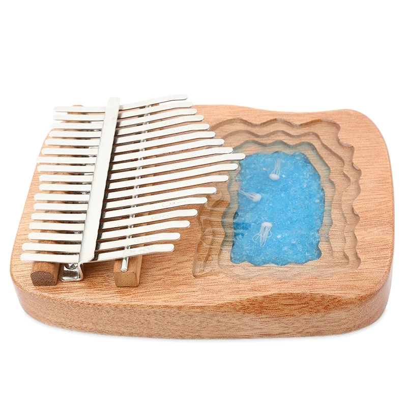 

Kalimba 17 Keys Thumb Piano Mahogany Resin Keyboard Musical Instrumentos High Quality Finger Piano with Tune Hammer