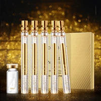 golden protein peptide face serum skin care sets wire carving moisturizing anti aging lines glowing skin professional beauty