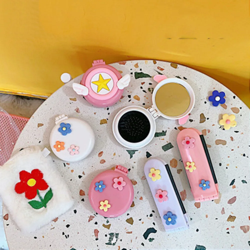 Расческа массажная детская складная с воздушной подушкой и зеркалом|Расчески| |