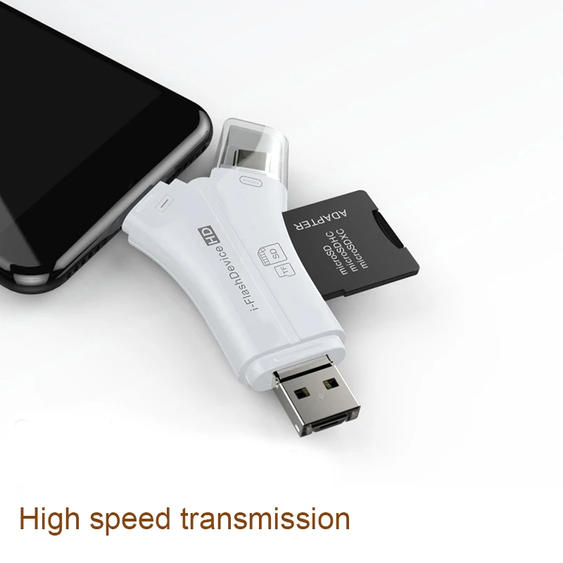 4 в 1 i-Flash Drive USB Micro SD/TF устройство для чтения карт памяти адаптер телефона