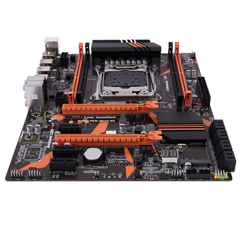 X99 LGA2011 V3 материнская плата DDR4 128G четырехканальный RAM USB3.0 SATA3.0 NVME M.2 для системный