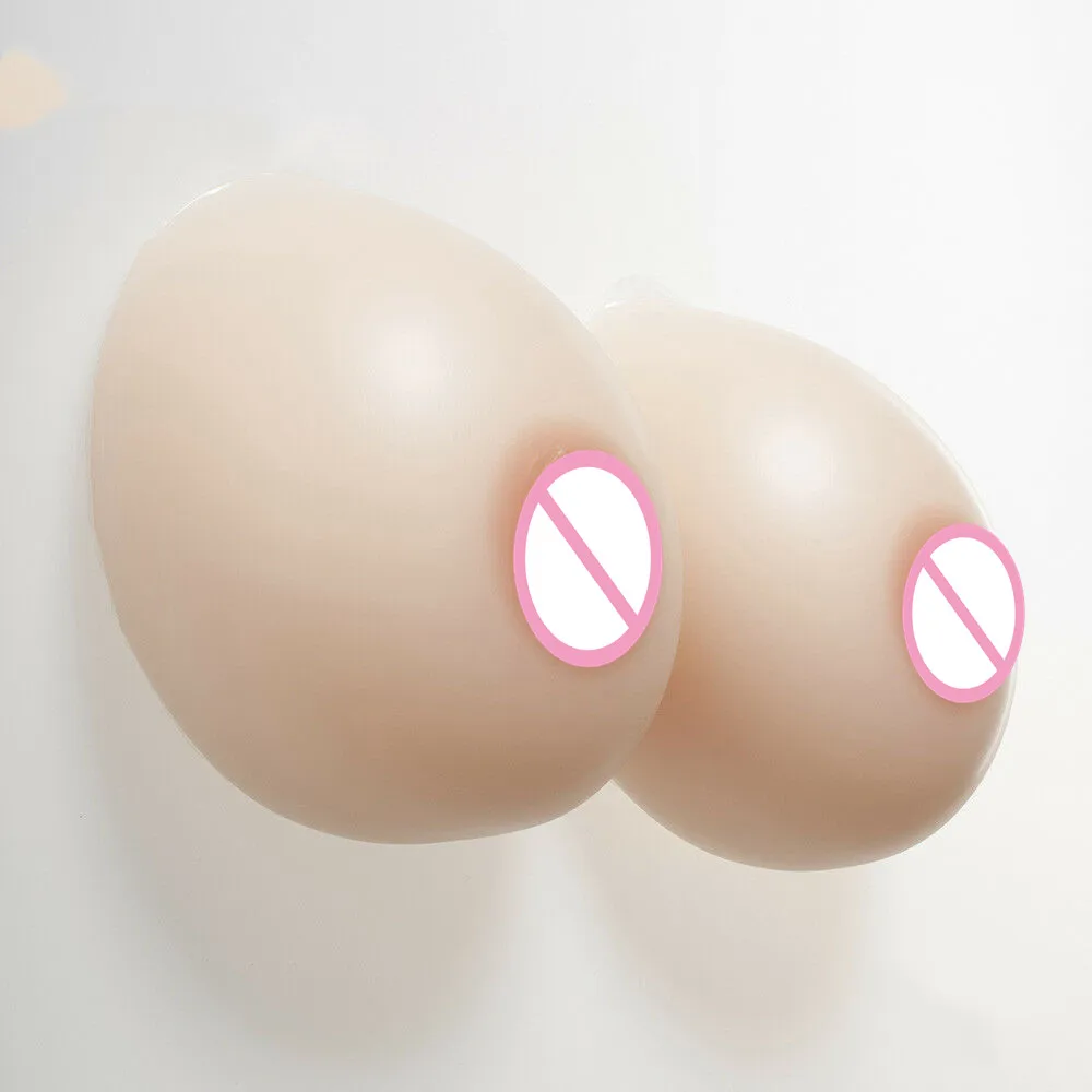 G Cup 2400g/pair Silicone Breast Forms Artificial Soft Fake Breast Drag Queen Crossdresser Bra Push Up Mastectomy Bra Seamless
