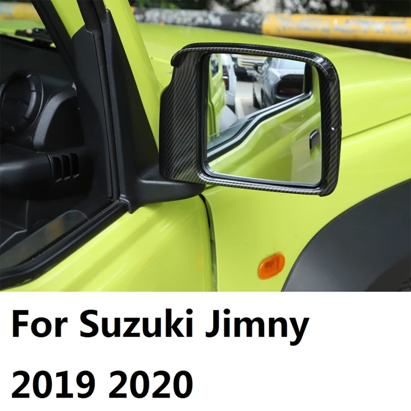 

Rearview Mirror Rain Eyebrow Frame Cover Trim for Suzuki Jimny 2019 2020