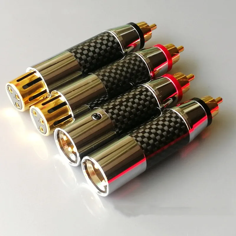 JM 002 позолоченный из углеродного волокна XLR к головке Lotus женской адаптеру