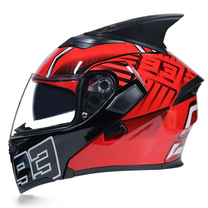

Double Shield Motorcycle helmet DOT ECE approved flip up motorbike helmet motorbikes