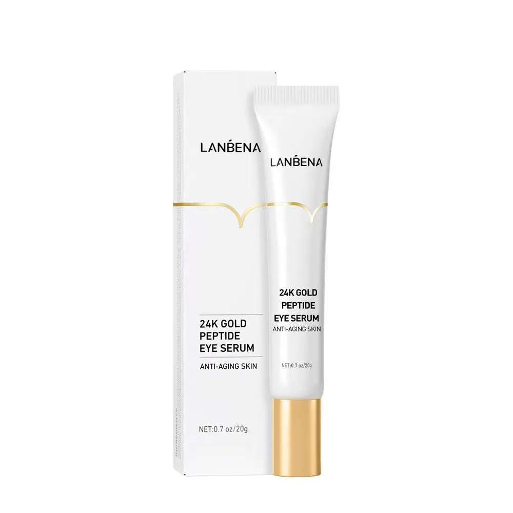 

LANBENA 24K Gold Peptide Eye Serum Moisturizing Anti-aging Fade Eye Wrinkles Smooth Fine Line Improve Dullness Eye Deep Care