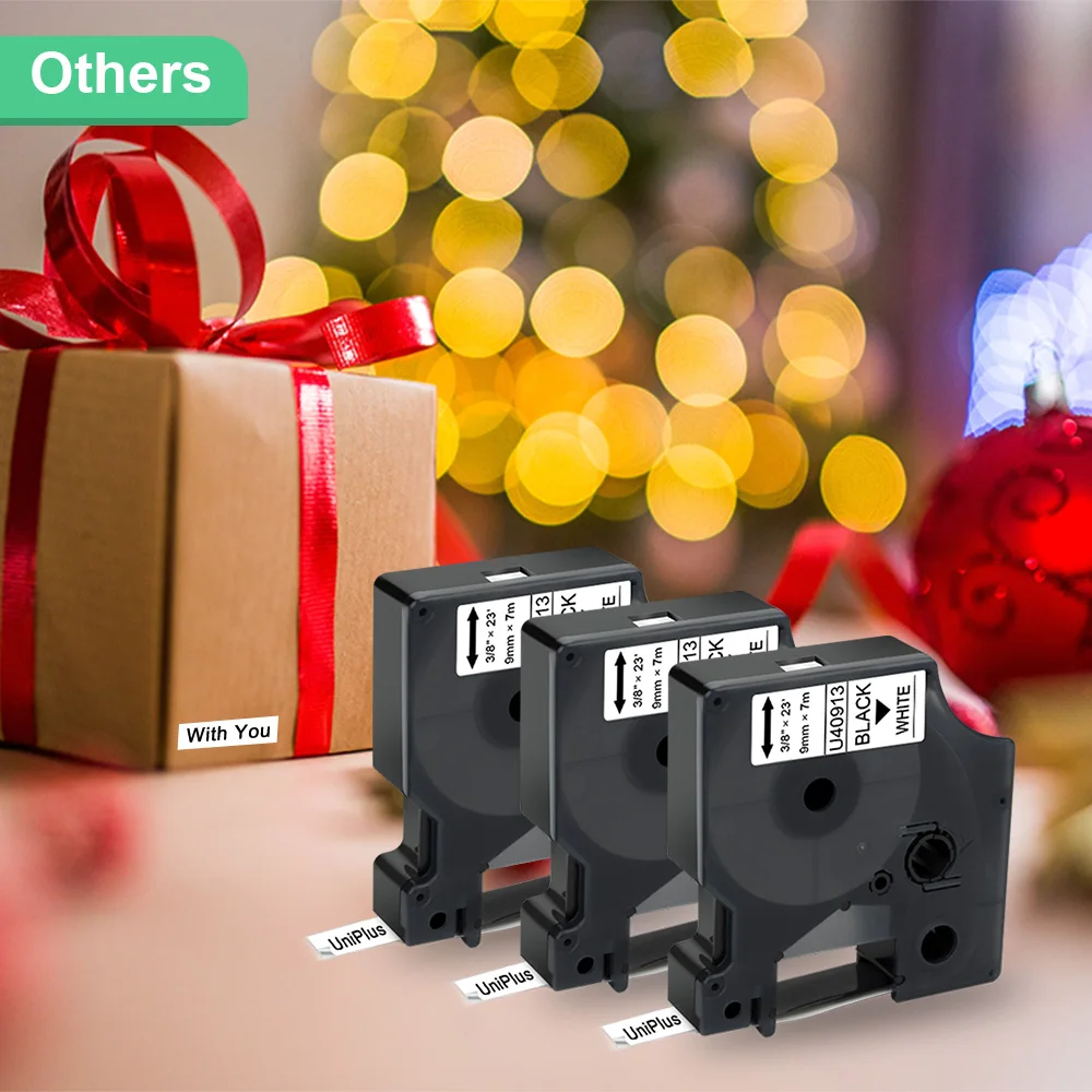 Водонепроницаемая лента для принтера UniPlus LM200 45808 черно-желтая 350 совместима с