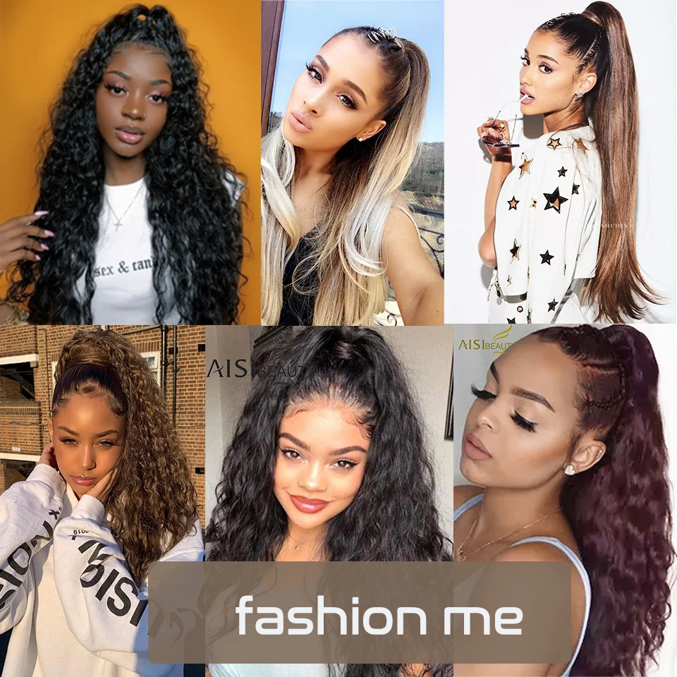 

KookaStyle 22" Long Straight Wrap Around Clip In Ponytail Hair Extension Heat Resistant Synthetic Natural Wave Pony Tail Hair