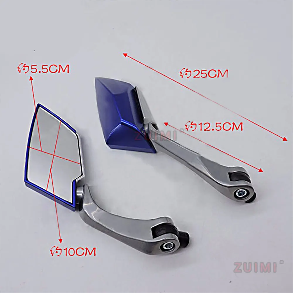 

There are 9 colors for motorcycle rearview mirror, 10mm and 8mm accessories. Suitable for Kawasaki 1 pair of rearview mirrors