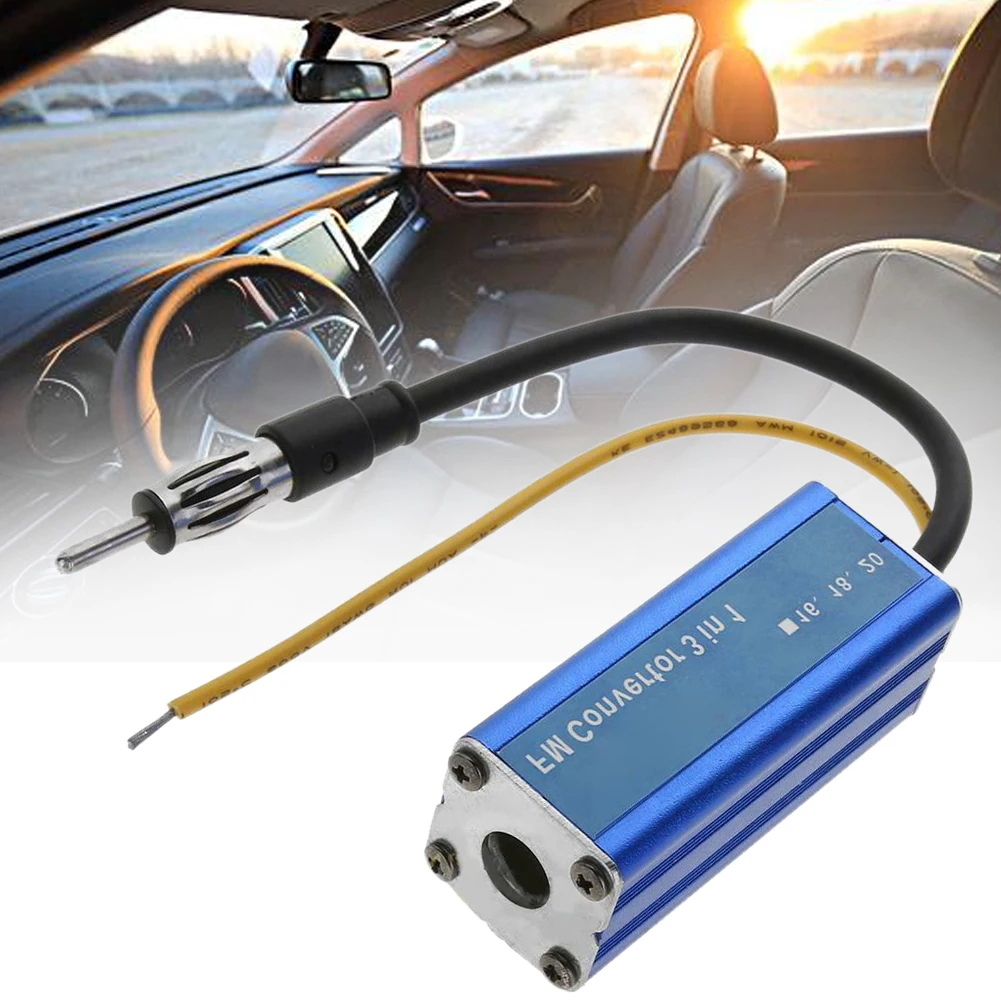 

Auto FM Radio 12V Changer 76 90MHz Metal 3 In 1 Accessories Stereo Band Expander Antenna Easy Install Car Frequency Converter