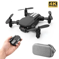 mini drone 4k 1080p 480p camera rc foldable quadcopter wifi fpv air pressure altitude hold black and gray dron toy for kids