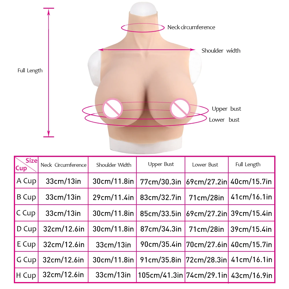 H cup breast size
