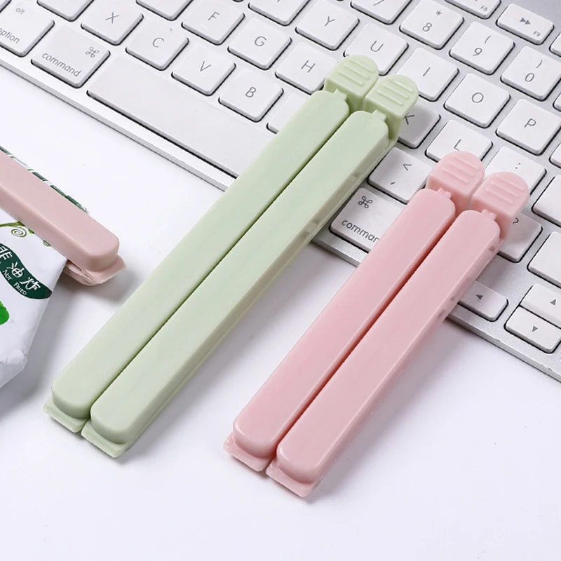 

5Pcs Food Bag Clips Househould Food Snack Storage Sealing Bag Clips Sealer Clamp Kitchen Tool YG