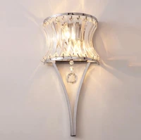 led crystal wall lamp wall lights luminaria home lighting living room modern wall light lampshade for bathroom