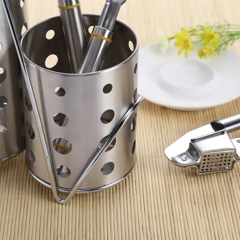 1 Set Stainless Steel Chopsticks Cage Tube Storage Box Drain Rack Spoon Bucket Knife Fork Kitchen Goods Supplies | Дом и сад