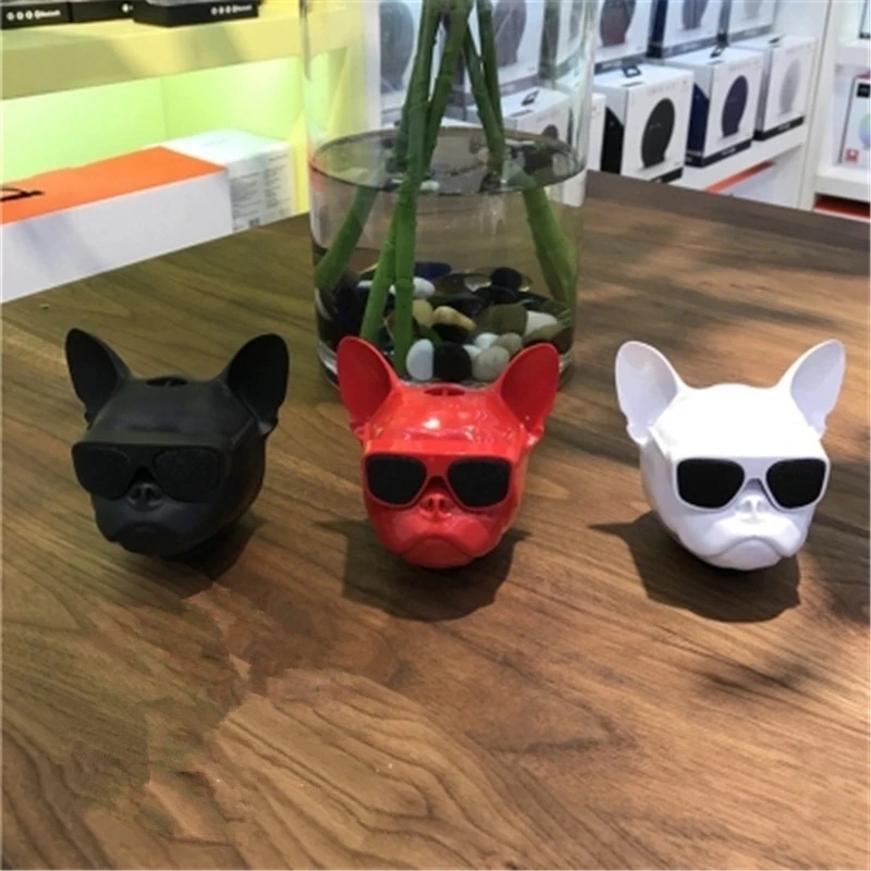 

Portable Wireless Bluetooth Bulldog Speakers Dog Speaker Mini Boombox for iphone xiaomi Mobile Phone Computer Gift