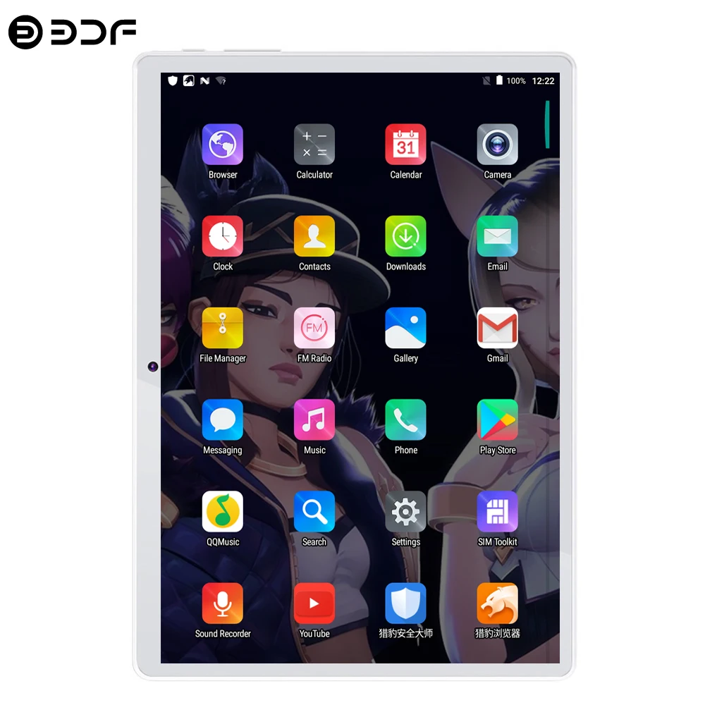 BDF планшет 10 дюймов планшетный ПК Android 9,0 десять ядер 8 ГБ/128 Гб планшет Android 1280*800 ips Google Play 3g/4G LTE телефон планшет 10,1