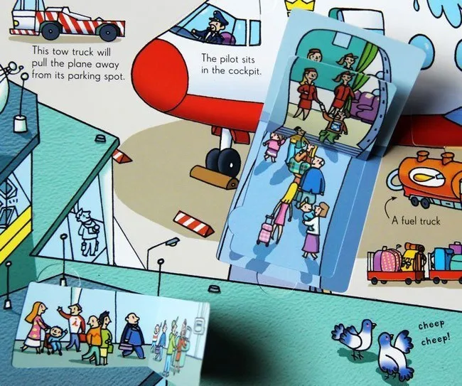 Английская детская 3D картина серия книг в аэропорту органы которые выглядят