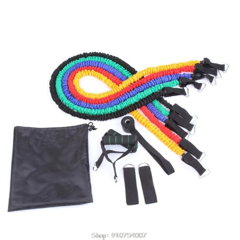 

Resistance Bands Set Stretchable Gym Exercise Bands Kits Strong Special Latex TPE Pipe Tension Rope Elastic 11 N06 20 Dropship