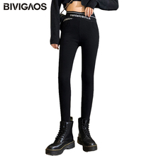 Bivigaos-pantalones pitillo con cintura cruzada para mujer...