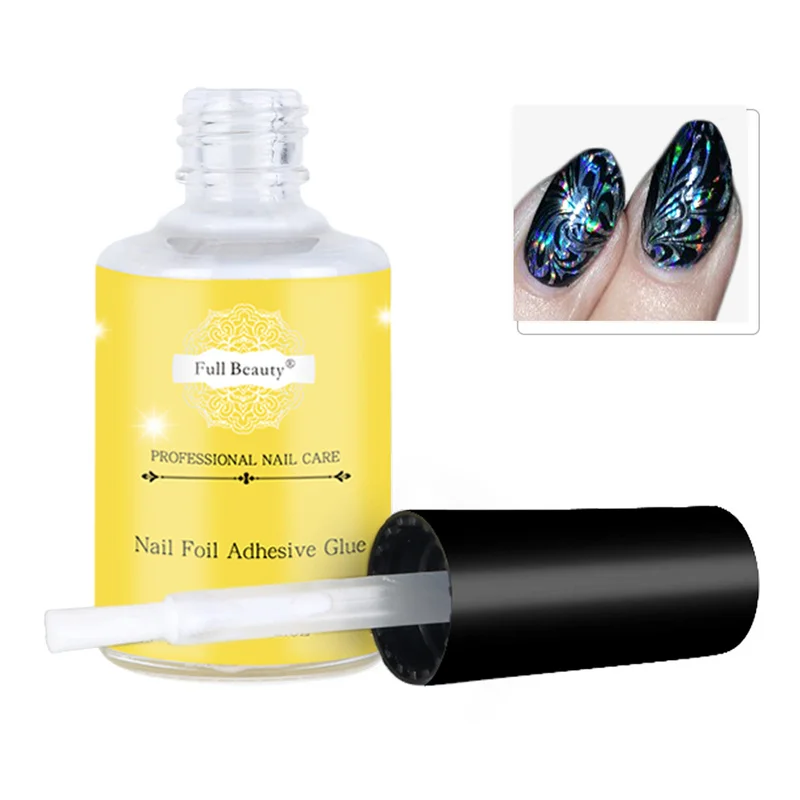 Full Beauty 15 мл клей для ногтей переводной фольги наклейка фольга лака гель звездная