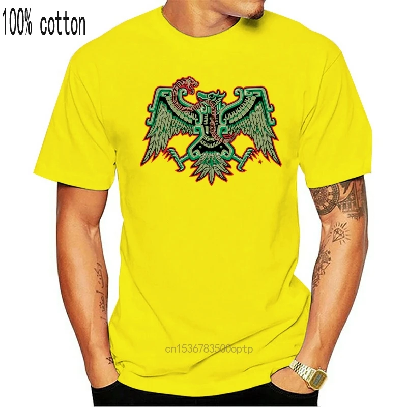 

Men Tshirt Aguila Azteca Aztec T Shirt Printed T-Shirt Tees Top