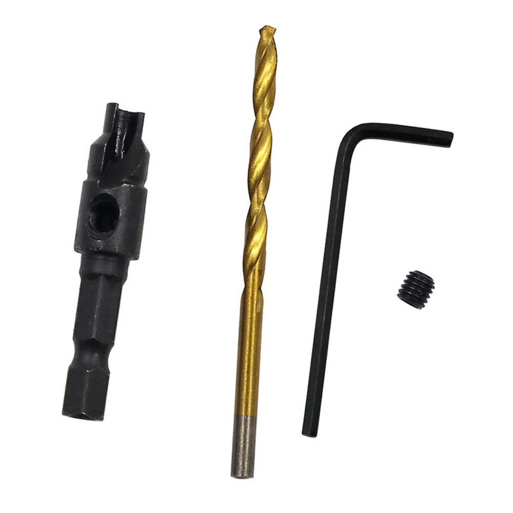 

6PCS/Set Woodworking Drill Bit Set Drilling Pilot Holes For Screw Sizes Hand Tool #5 #6 #8 #10 #12 Countersink Drill Metal Bit