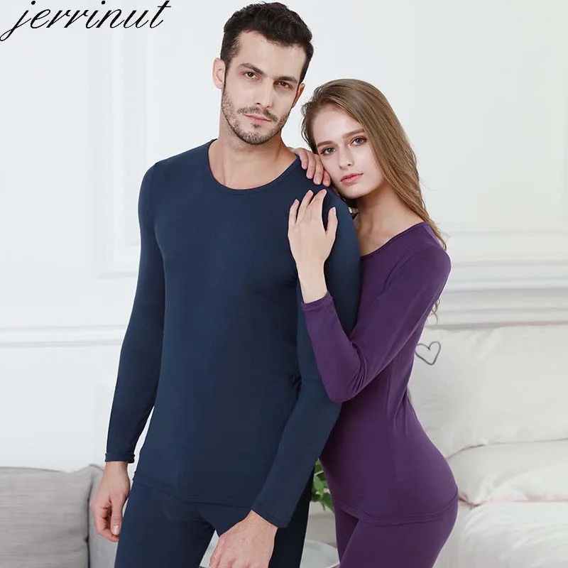 Комплект термобелья Jerrinut размера плюс мужские и женские кальсоны 3XL 4XL 5XL 6XL зимняя