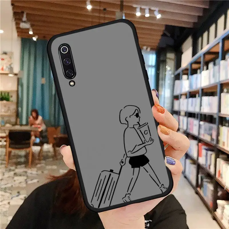

Stick figure painting Killer Leon Phone Case For Xiaomi Redmi 7 9t 9se k20 mi8 max3 lite 9 note 8 9s 10 pro
