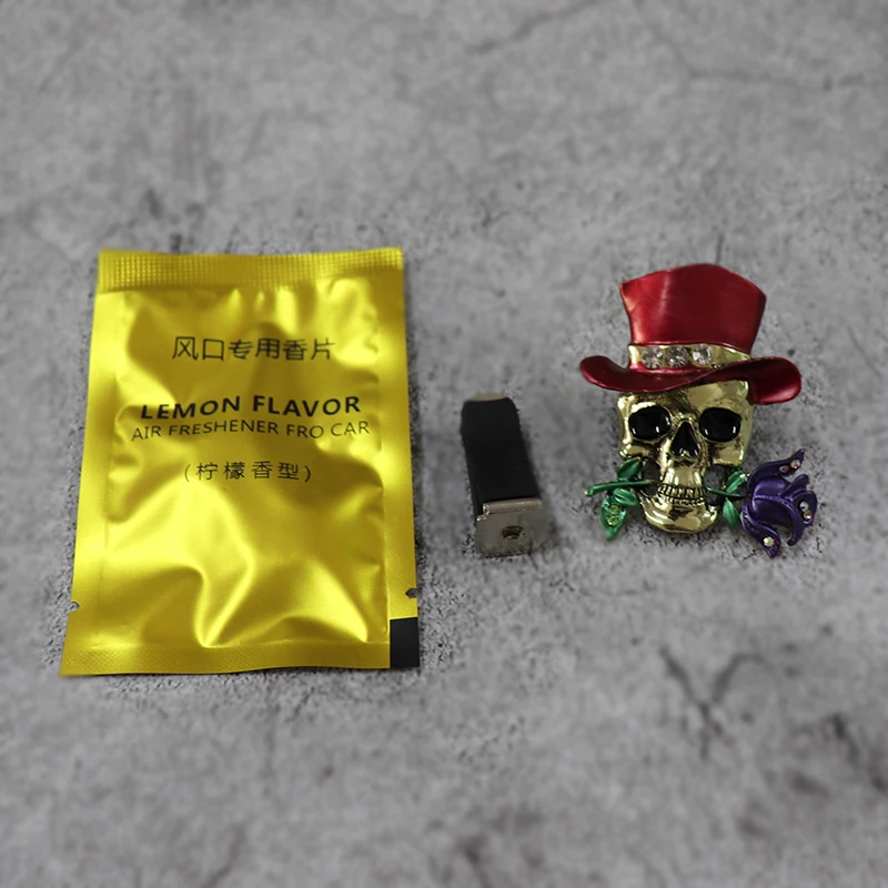 Украшение для интерьера автомобиля цветок Череп освежитель воздуха на выходе