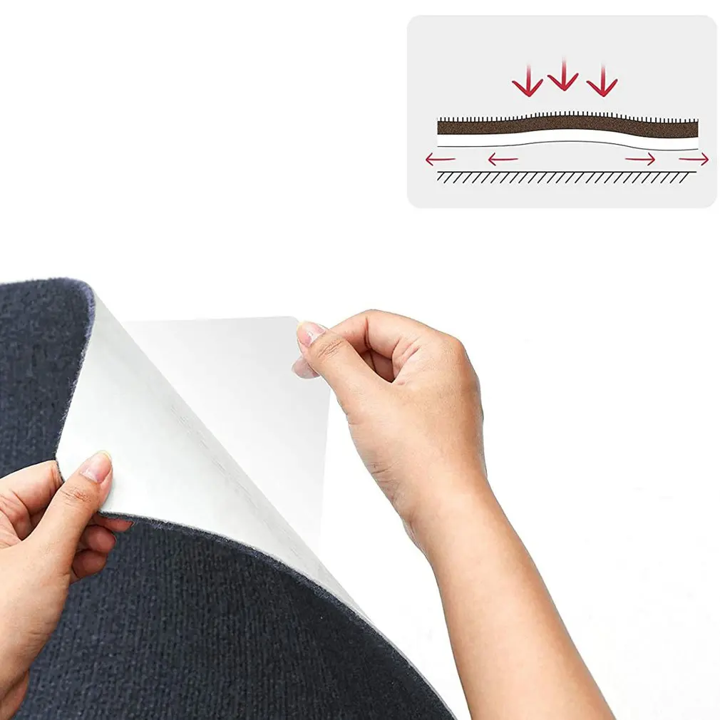 ПВХ самоклеящийся нескользящий коврик для стула офисный однотонный