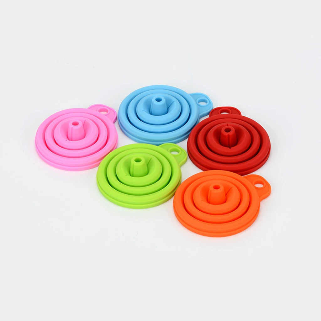 

1pc Collapsible Kitchen Funnel for Liquid Powder Transfer Coffee Food Grade