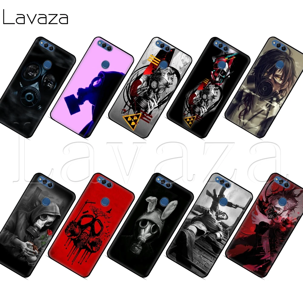 Чехол Lavaza с противогазовой маской для мужчин Huawei Honor Nova 6 7 9A 10 Y6P P40 30 Pro Max SE 4G