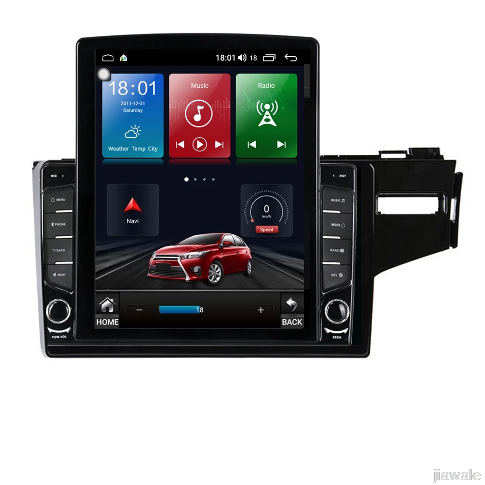 

9.7" octa-core tesla style vertical screen Android 10 Car GPS video Multimedia for Honda fit 2014-2016