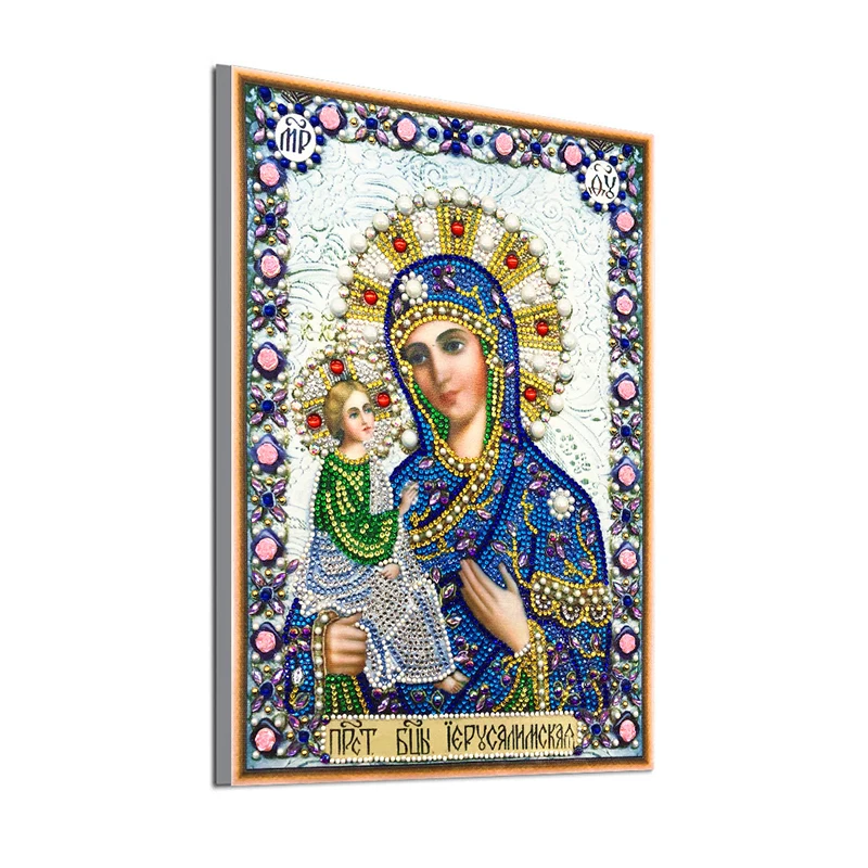 

5D DIY Diamond Painting Special Shape Diamond Embroidery Religious Animal Rhinestone Cross Stitch Mosaic home Decoration LD239