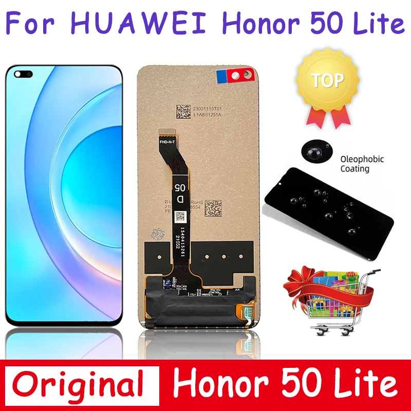 ЖК-дисплей 6 67 дюйма для Huawei Honor 50 Lite с сенсорным экраном и дигитайзером в сборе