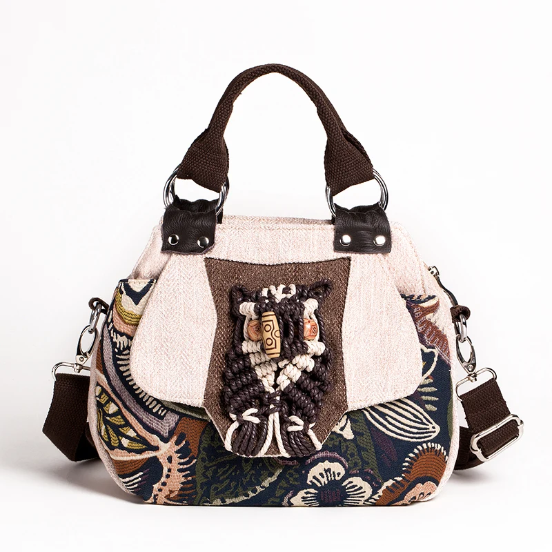 weaving features womens cloth bag yunnan national wind hand held oblique bag dual use idle chinese wind free global shipping