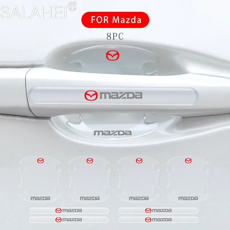 8 шт./компл. автомобиля Дверная ручка чаши прозрачные наклейки защитная пленка