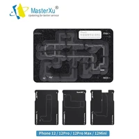 masterxu qianli middle frame reballing platform soldering fixture for iphone 12 12 pro max 4in1 logic board repair net fixture